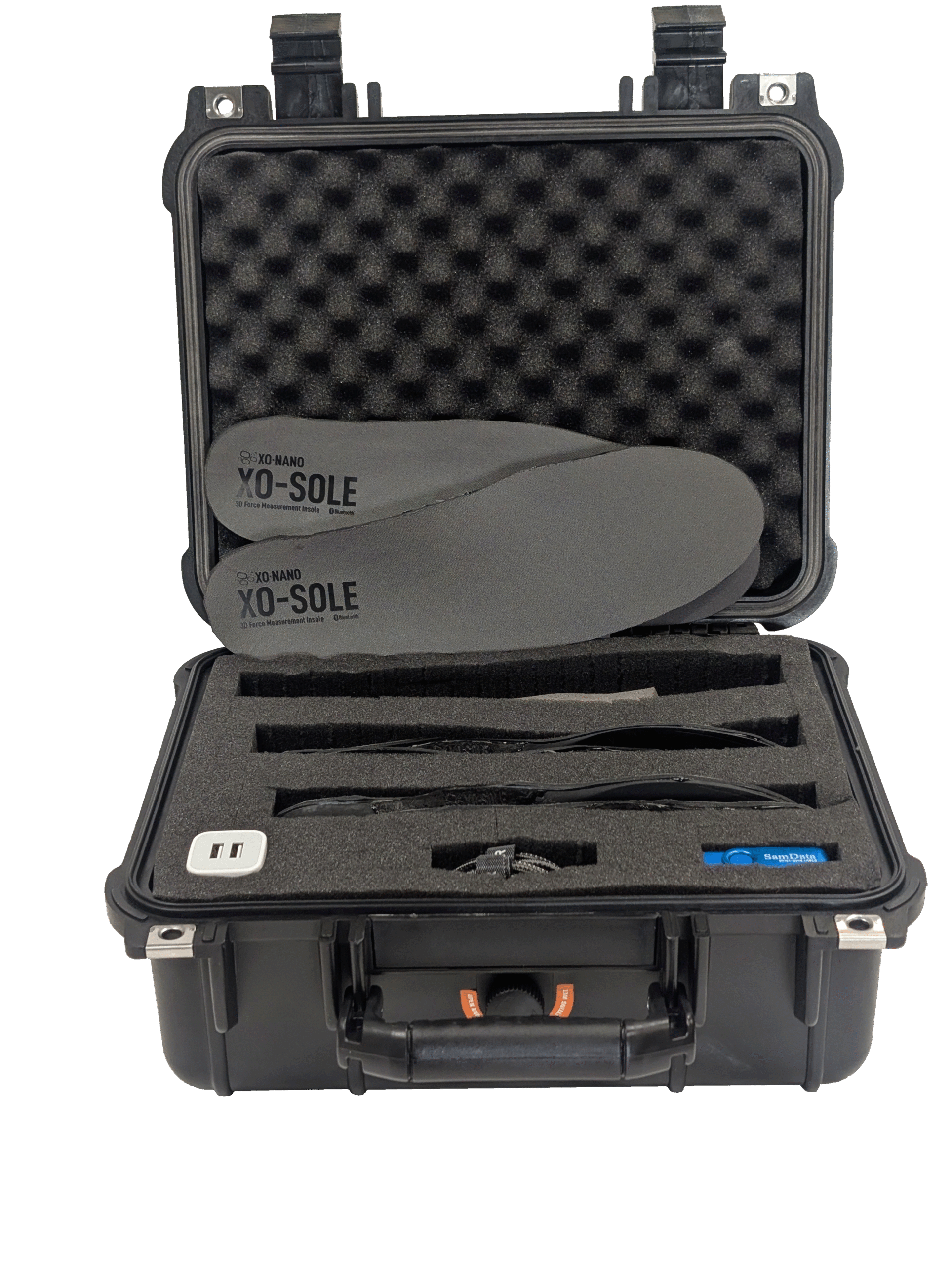 XO-SOLE Starter Kit, which includes 1 pair of XO-SOLE insoles in sizes S, M, and L.